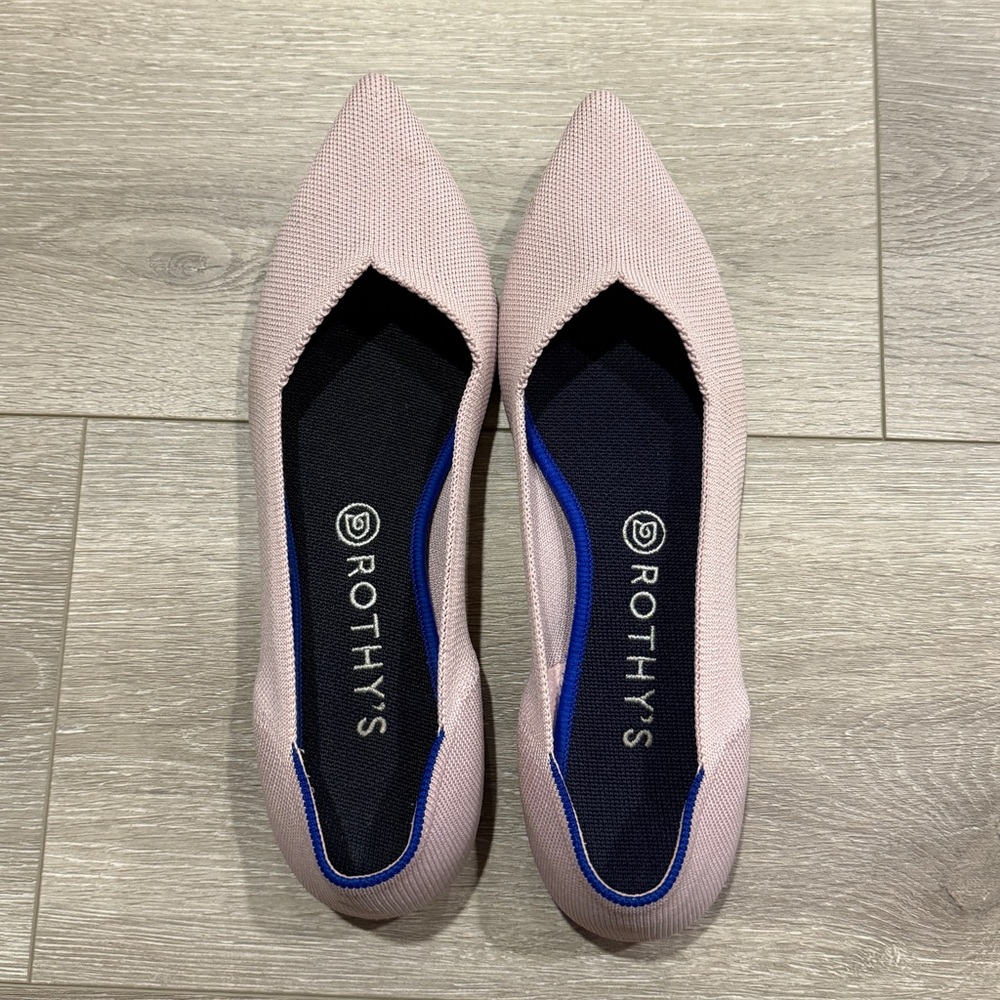Rothy's The Point shoe in light pink - Picture 7 of 11